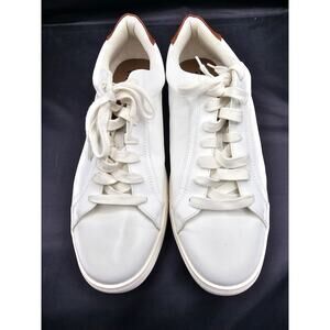 NYC by Steve Madden Mens White Lace Up Court Dress Sneakers Shoe‎ sz. 12 White